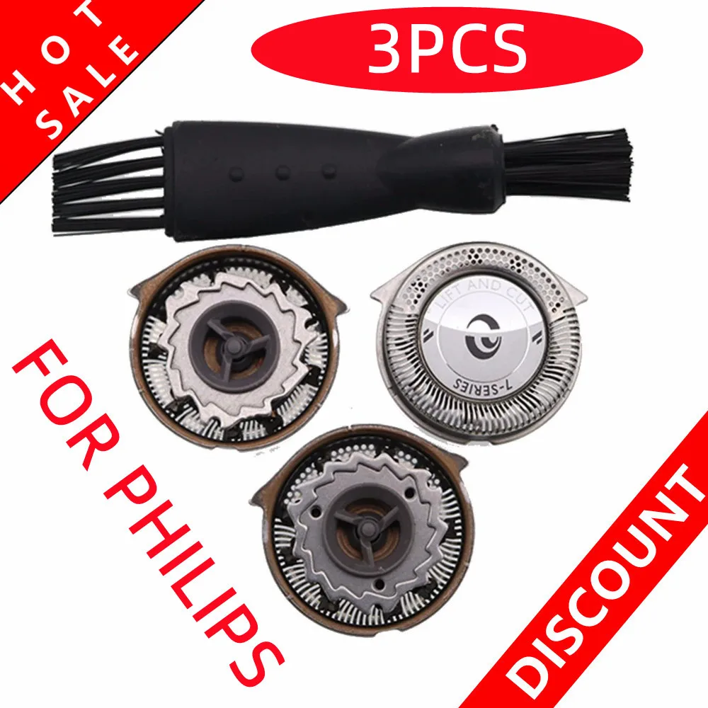 For Philips ​HQ7825 HQ6894 HQ6870 HQ6867 HQ6865 HQ6852 HQ6851 HQ6850 HQ6848 3pcs Razor Blade HQ6 Replacement Blade Shaver Heads