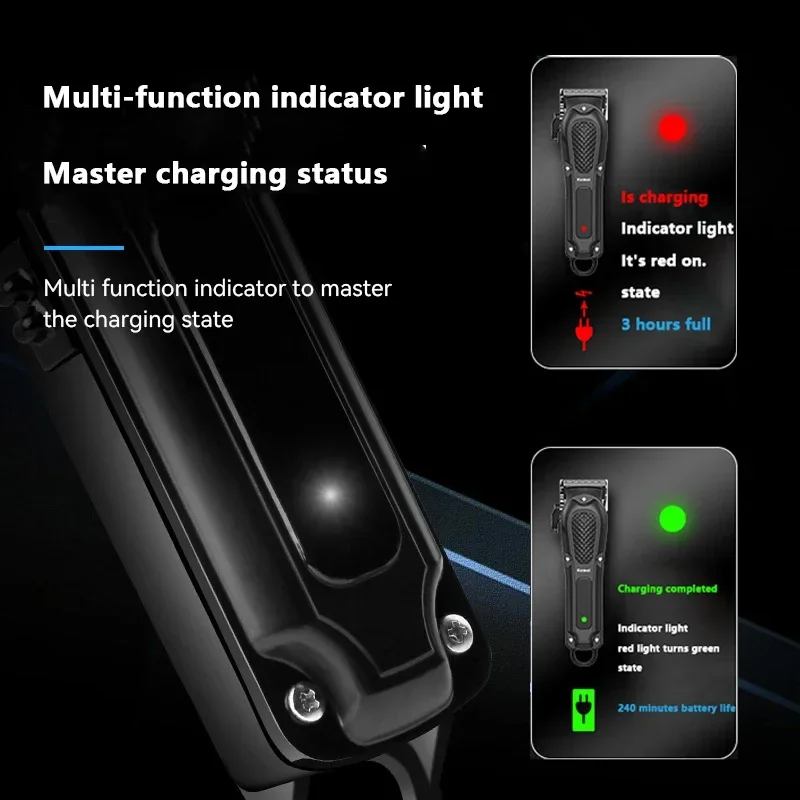 Kemei Hair Clipper Km-2296 Km-1071 Km-1102 Barber Blading Hair Cutting Machine Clipper Grooming Cordless Rechargeable Shaver view 5
