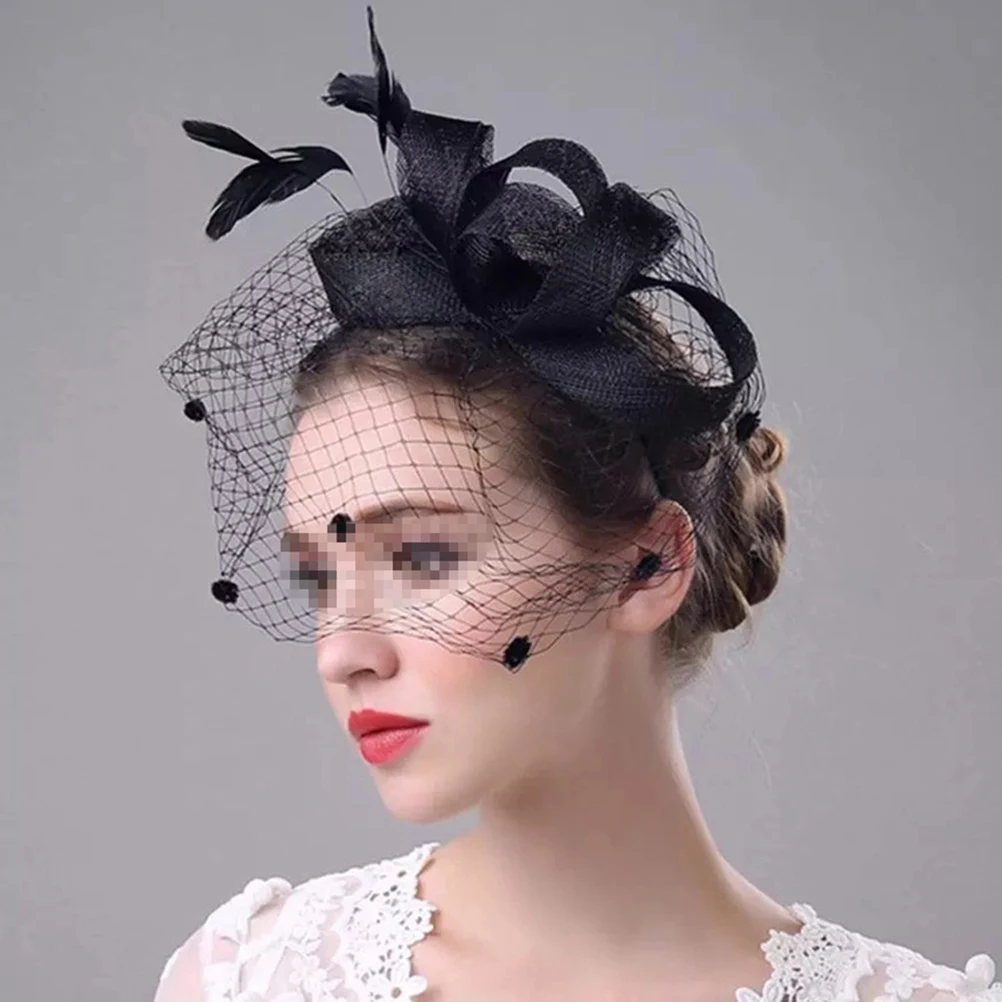 

Elegant Mesh Headband Fascinator Hat For Women Adjustable Netting Hairband Soft Skin-Friendly Eco-Friendly Party Tea Evening