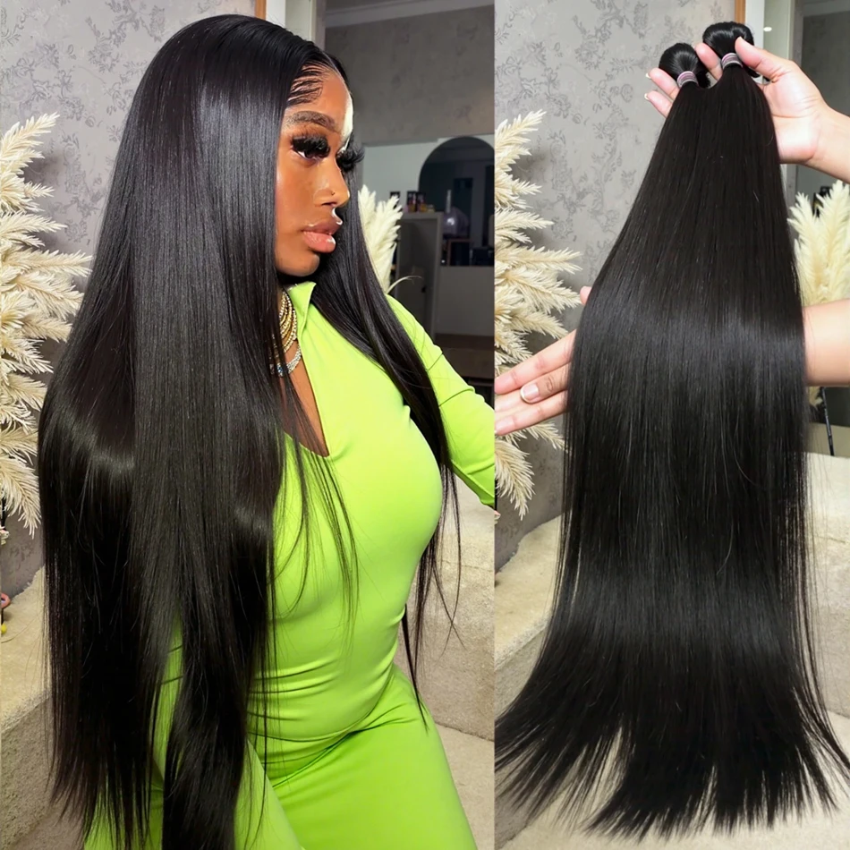 

12A Прямые пучки человеческих волос 100% человеческие волосы 10-32 дюймов Необработанные волосы Натуральный черный Remy Weave 3 пучка Бразильские парики