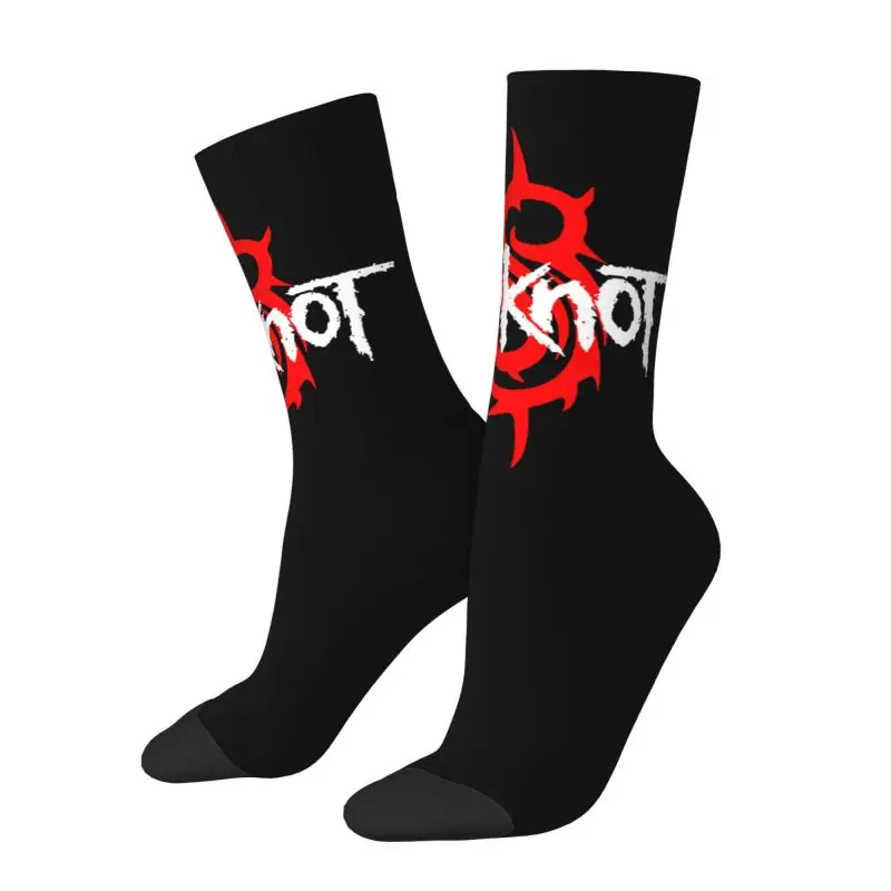 Custom Kawaii Printed Slipknots Socks for Women Men Stretchy Summer Autumn Winter Heavy Metal Rock Music Gift Crew Socks