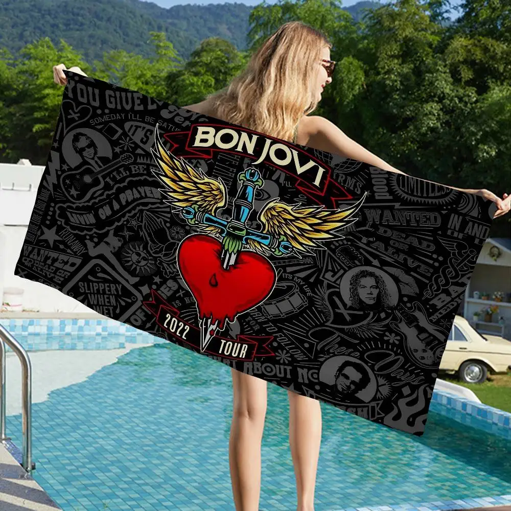 Manta de Microfibra B-BonS J-Jovi, Toallas de Playa de Secado Rápido, Impresión Extra Grande, Manta de Piscina Súper Absorbente