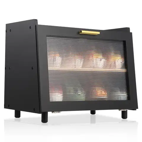 GAOMON डबल लेयर बड़ा ब्रेड बॉक्स, किचन काउंटर के लिए बांस ब्रेड बॉक्स, ब्रेड कंटेनर, बांस ब्रेड स्टोरेज कंटेनर 6 best sales जियोकैचिंग कंटेनर - №5