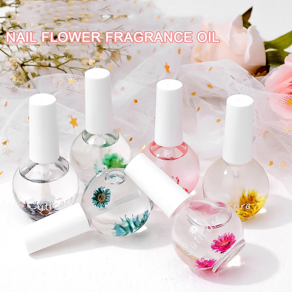 Dried Flowers Softener Nutritional Cuticle Oil Nail Art  Edge Care Oil Anti-Barb