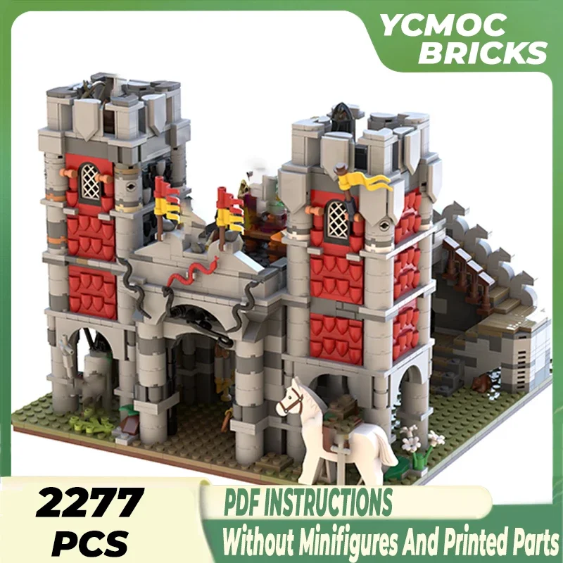 Moc Building Blocks Fortress Model Red Snake Castle Technical Bricks DIY Assembly Construction Toys For Childr Holiday Gifts