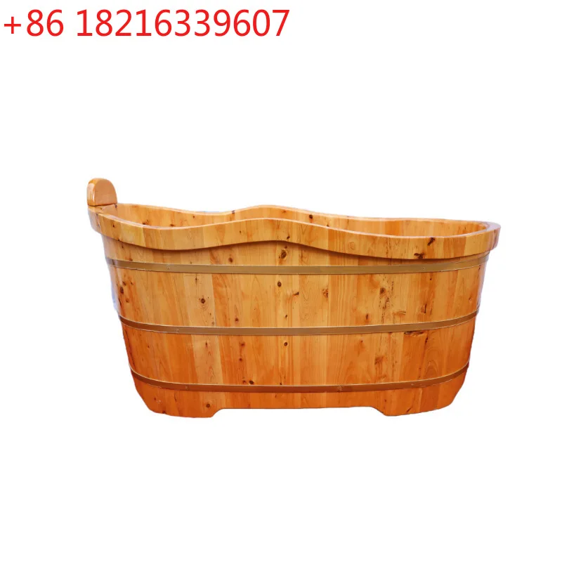 Cedar Solid Wood Wave Bucket Adult Fumigation Bath Household