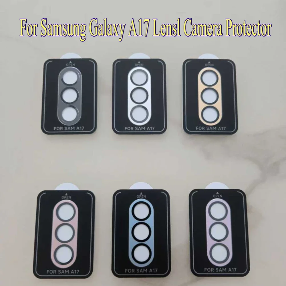 Integrated Metal Ring Lens Protection Cover Flim For Samsung A57 A27 A17 A07 Anti-scratch HD Definition Glass Camera Protect Cap