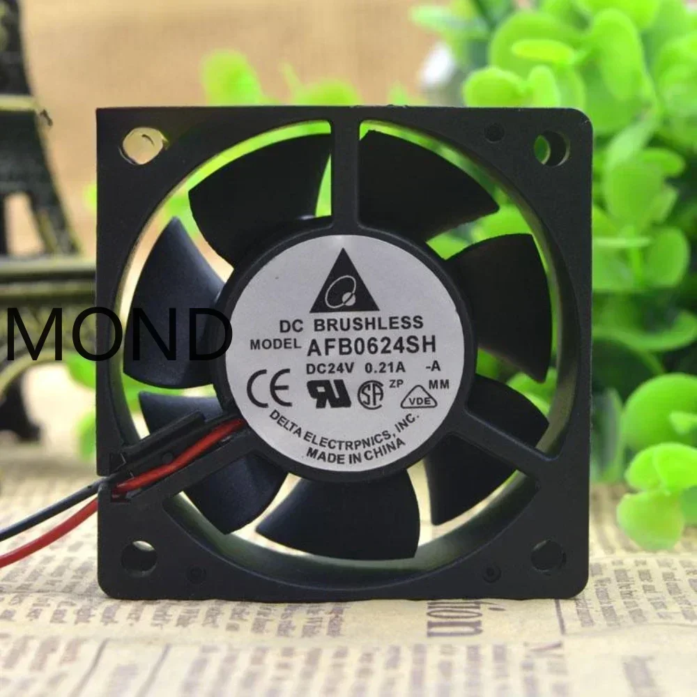 AFB0624SH 6025 24V 0.21A 6CM 2-wire frequency converter high air flow cooling fan Delta