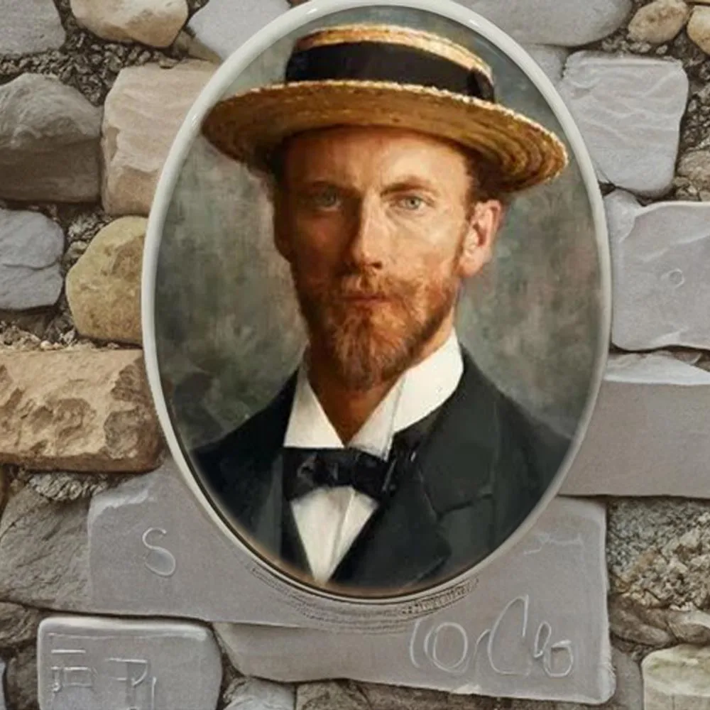 2D Flat Not 3D 1pc Custom Photo Memorial Headstone Tile Personalized Indoor/Outdoor Remembrance Gift Oval Gravestone Marker