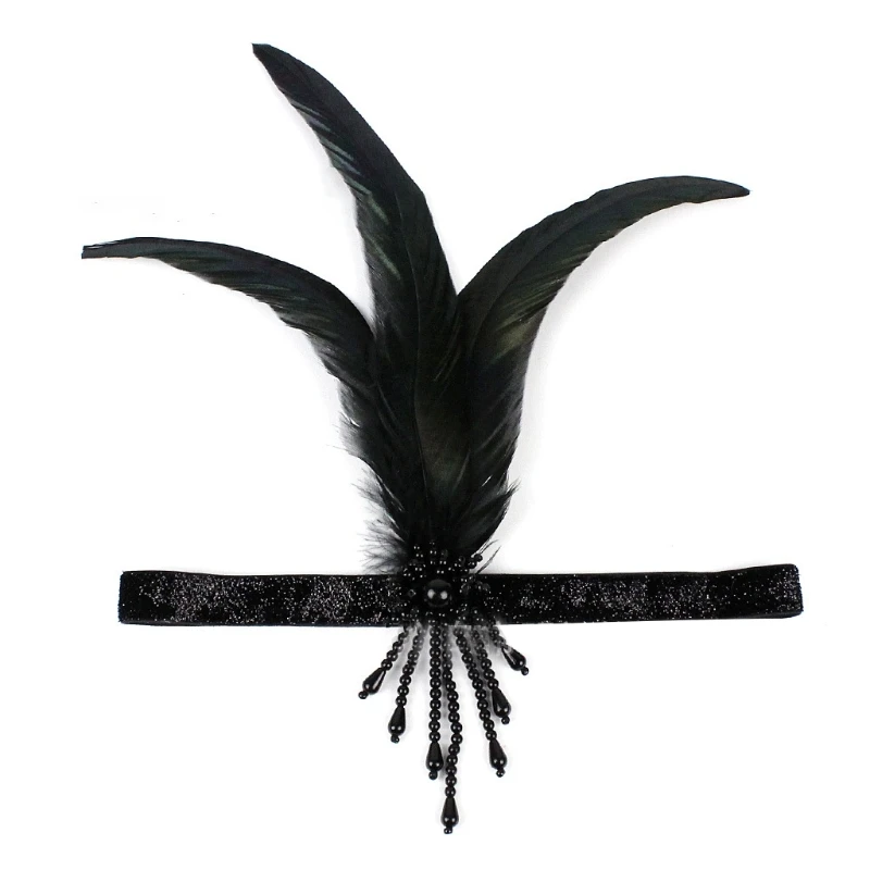 652F Hairband Halloween Hoofdtooi voor Gatsby -kostuumaccessoires voor feestmaskerade