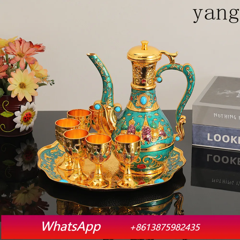 

CX Palace Castle Shaped Wine Set Gift Box Chinese Style Wine Set, Household