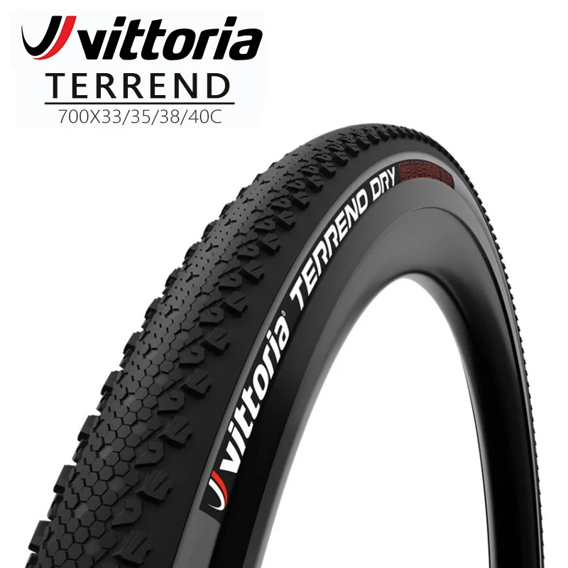 Vittoria Terreno Dry Road Bike Tire 700x35/38/40C Black Edge Off-road Gravel Tire Stab-proof Ultralight Bicycle Tyre