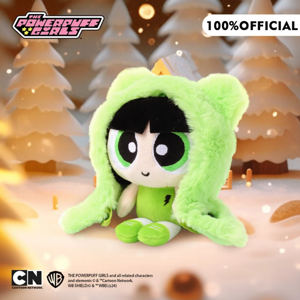 本物のパワーパフガールズケープシリーズ漫画ぬいぐるみキーホルダーかわいいアニメブロッサムバブルバッグ装飾おもちゃ女の子ギフト