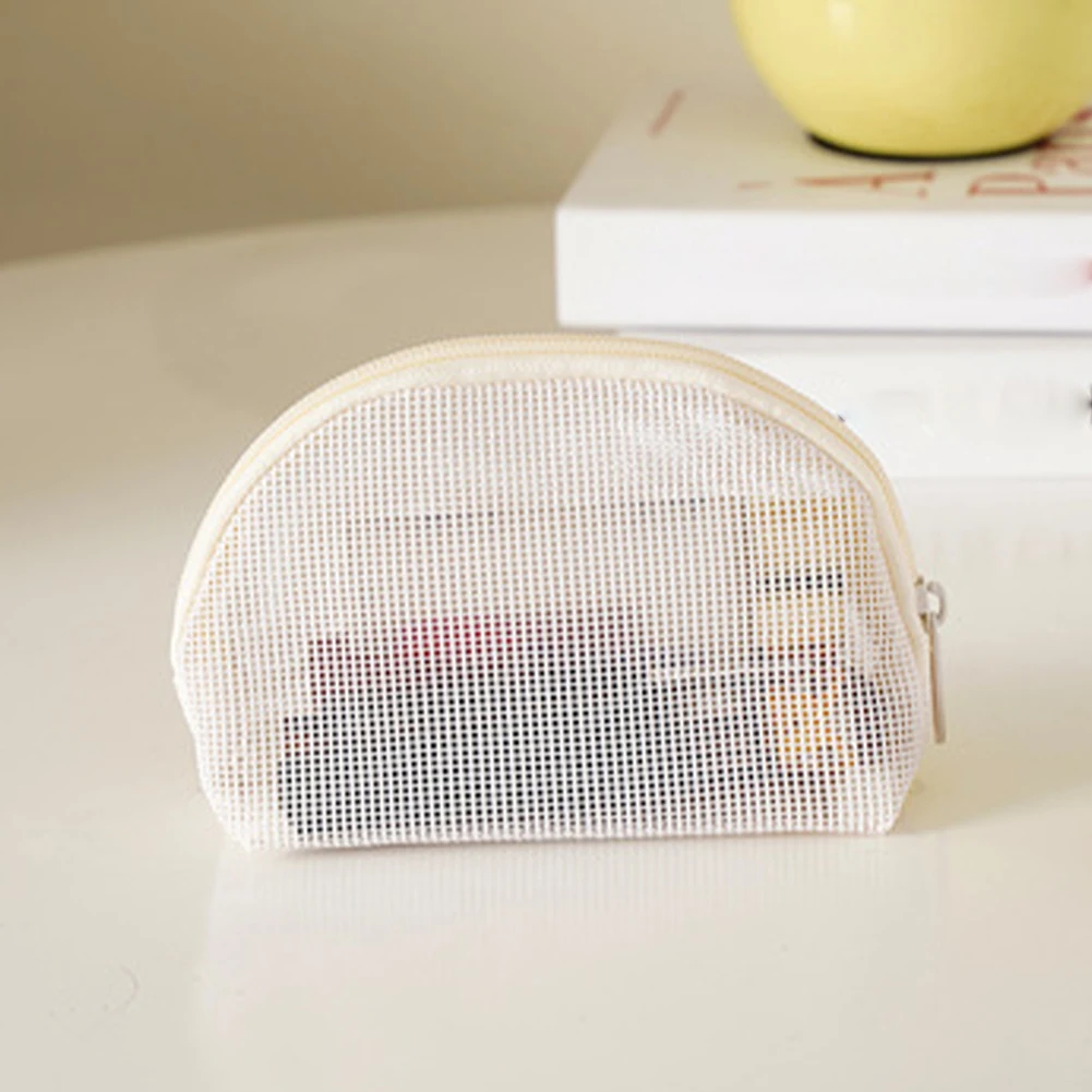 PVC Travel Storage Bag Transparent 3Pcs Travel Organizer Bag Breathable Portable Mesh Bag Bathroom Shower Travel Bag