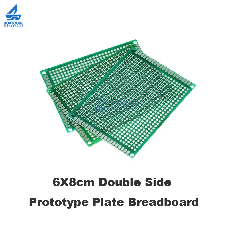 1PCS Double Side Prototype Plate Breadboard 6*8 6X8cm Universal Circuit Board for TZT Electronic Components