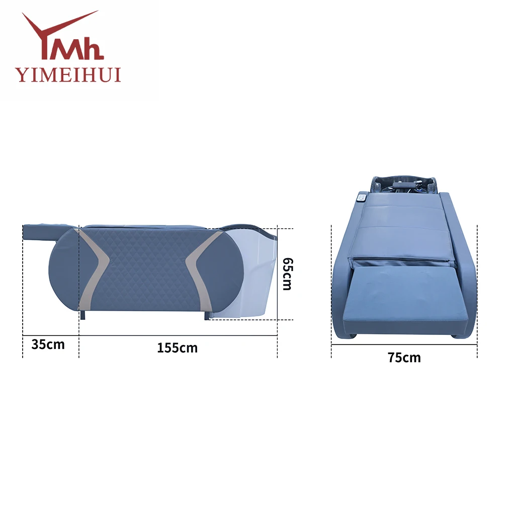 Lits de Spa hydrauliques électriques, lit de shampoing de luxe pour le lavage des cheveux, pour Salons Spas