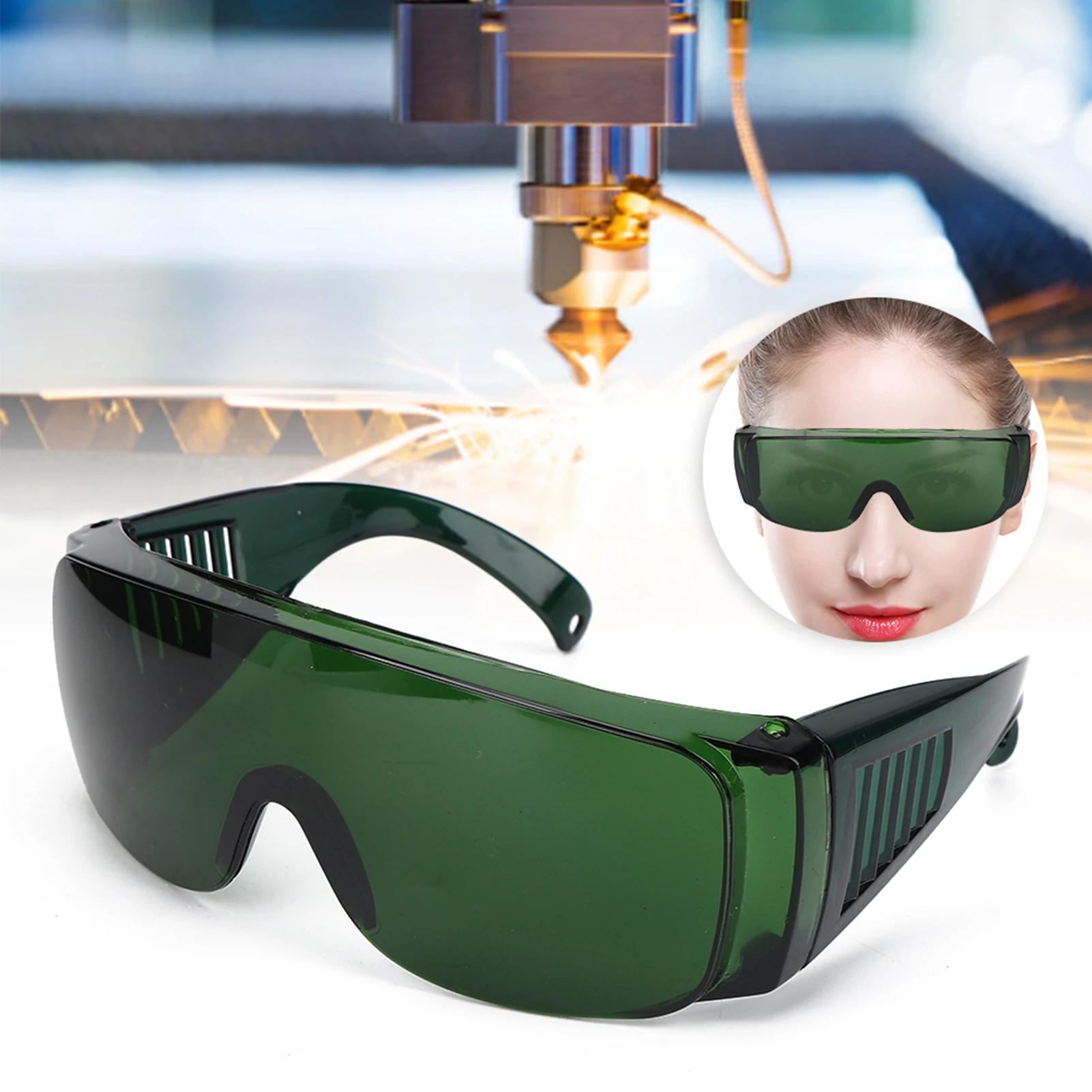 ZK30 BACHIN Laser Goggles Safety Glasses Industrial Accessory Protective Eyewear for Light FilterGreen