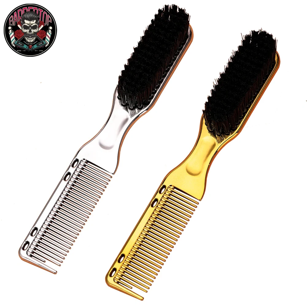 

Professional Men's Shave Beard Soft Hair Cleaning Brush Neck Duster Broken Hair Remove Comb Salon Hair Styling Tool Supplies