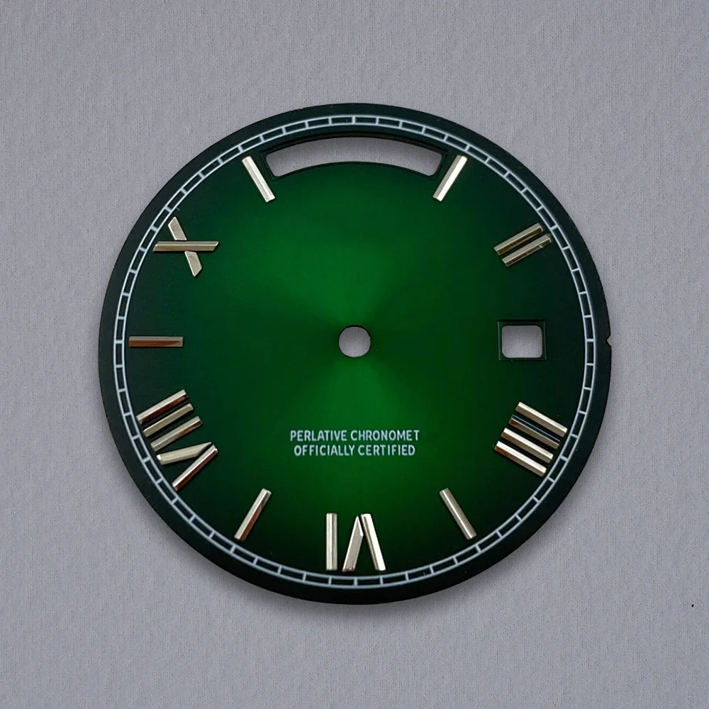 31 ミリメートル S ロゴダイヤル曜日と日付アラブサンレイダイヤル 8285 ムーブメントに適した高品質時計修正アクセサリー