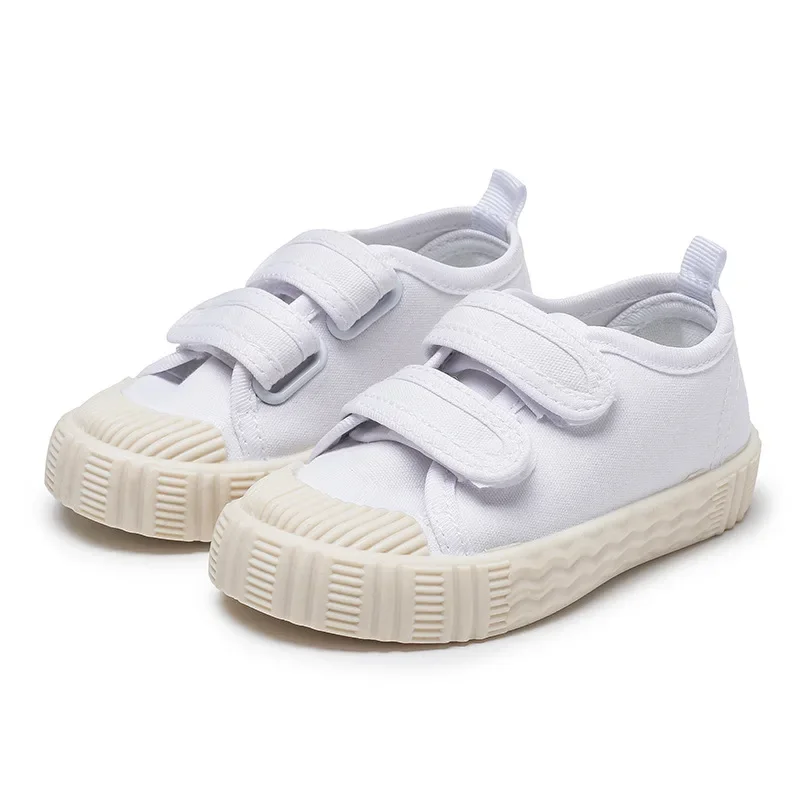 Kinderschoenen Voor Meisjes Jongens Antislip Zachte Zool Canvas Schoenen Kind Letters Peuter Casual Schoenen Tenis Veelzijdige Ademende Sneakers