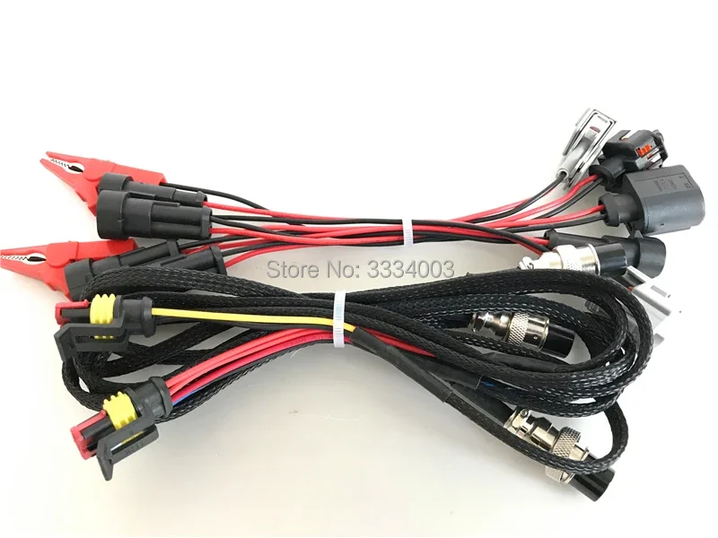 high pressure common rail test bench piezo injector and pump connect wire plugs for BOSCH DENSO DELPHI SIMENS