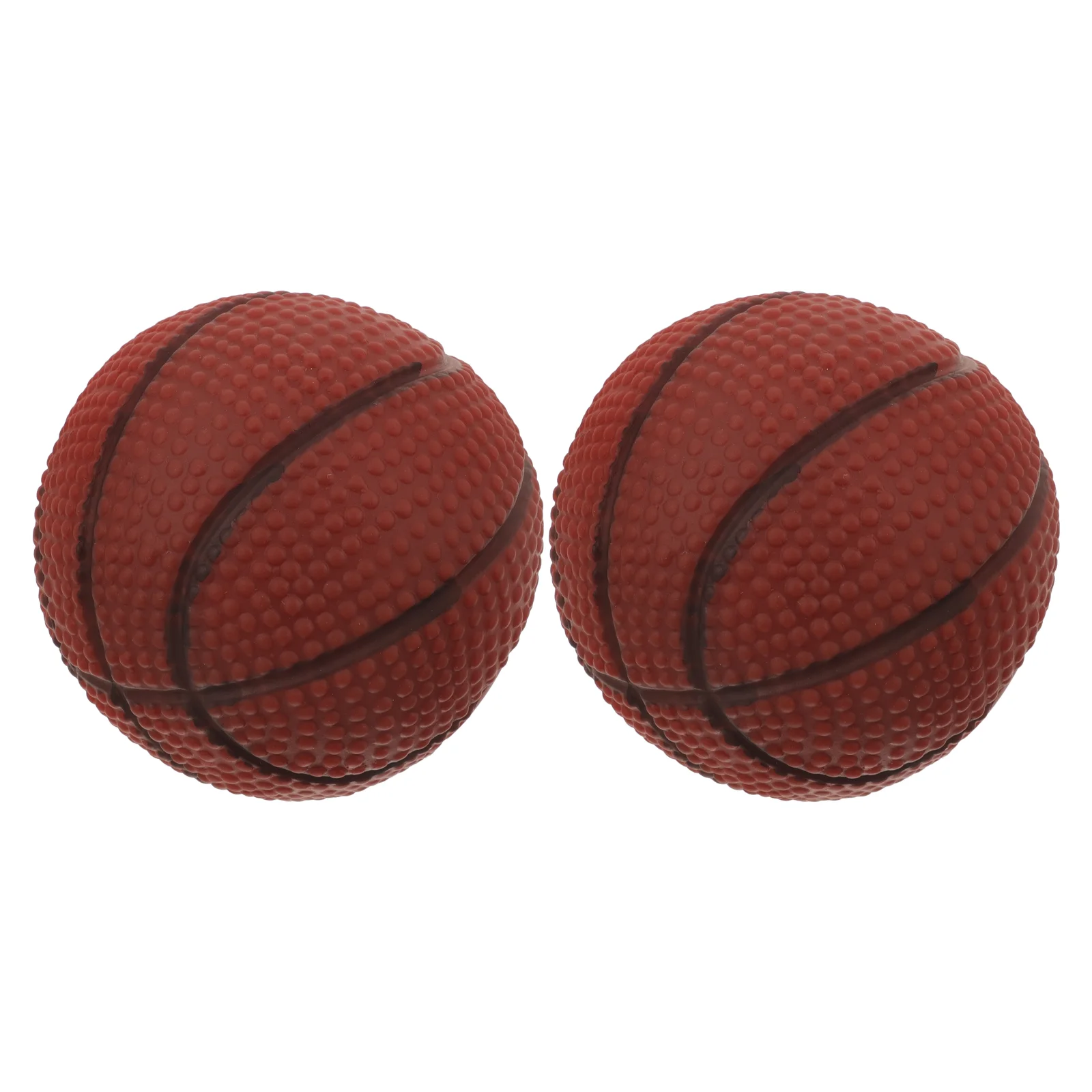 2 Pcs Puppy Chew Toys Dog Basketball Squeaky Basketballs Bite Mini for Dogs Small