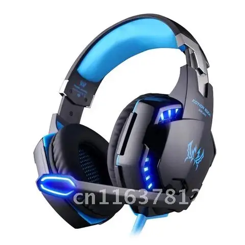 Gamer PC PS4 for Light LED Microphone Headphone Game Stereo Bass Deep Casque Headset Gaming EACH KOTION