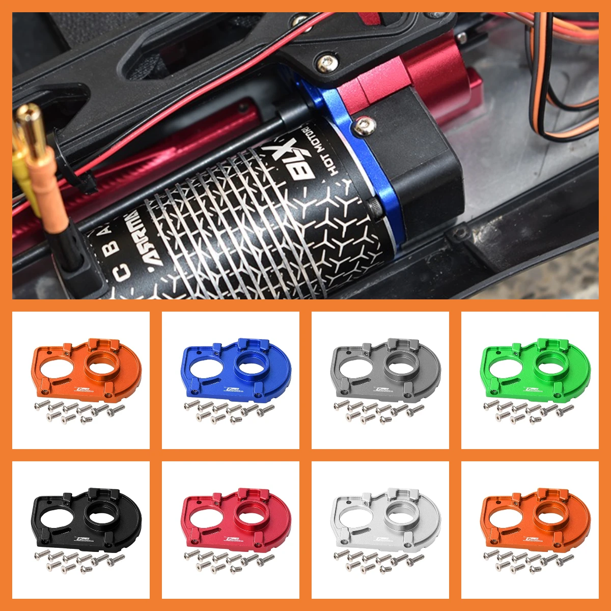 

GPM LOSI Lasernut Tenacity Ultra 4 дБ LOS03027V2 для монтажной пластины двигателя алюминия и плавников радиатора
