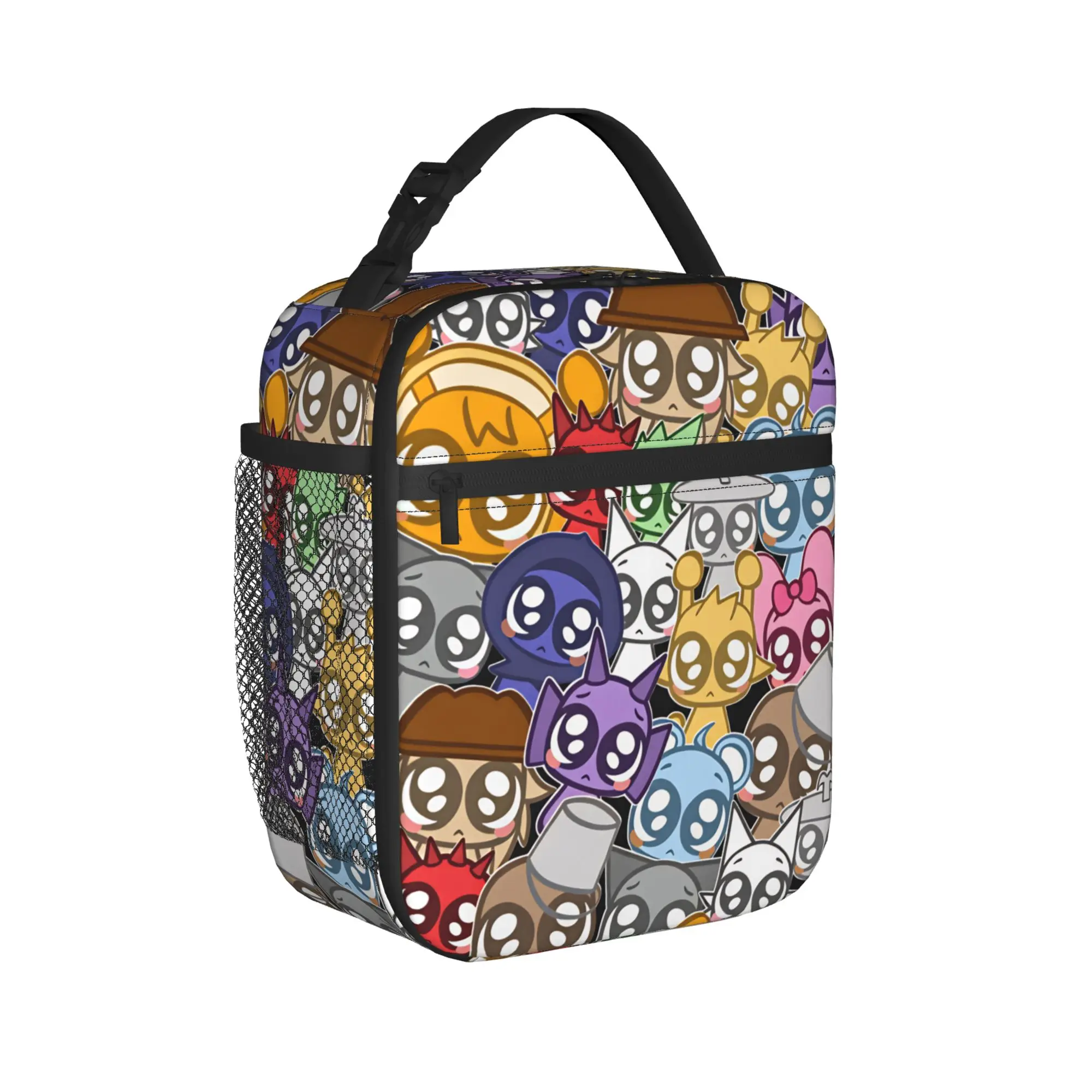 All My Sprunkis Game  Lunch Bag For Men  Print Lunch Box Fashion Picnic Cooler Bag Convenient Oxford Thermal Lunch Bags