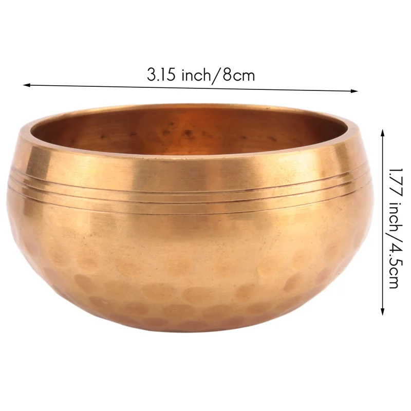 

3X Nepal Handmade Copper Tibetan Bowl Yoga Meditation Chanting And Buddhist Music Bowl