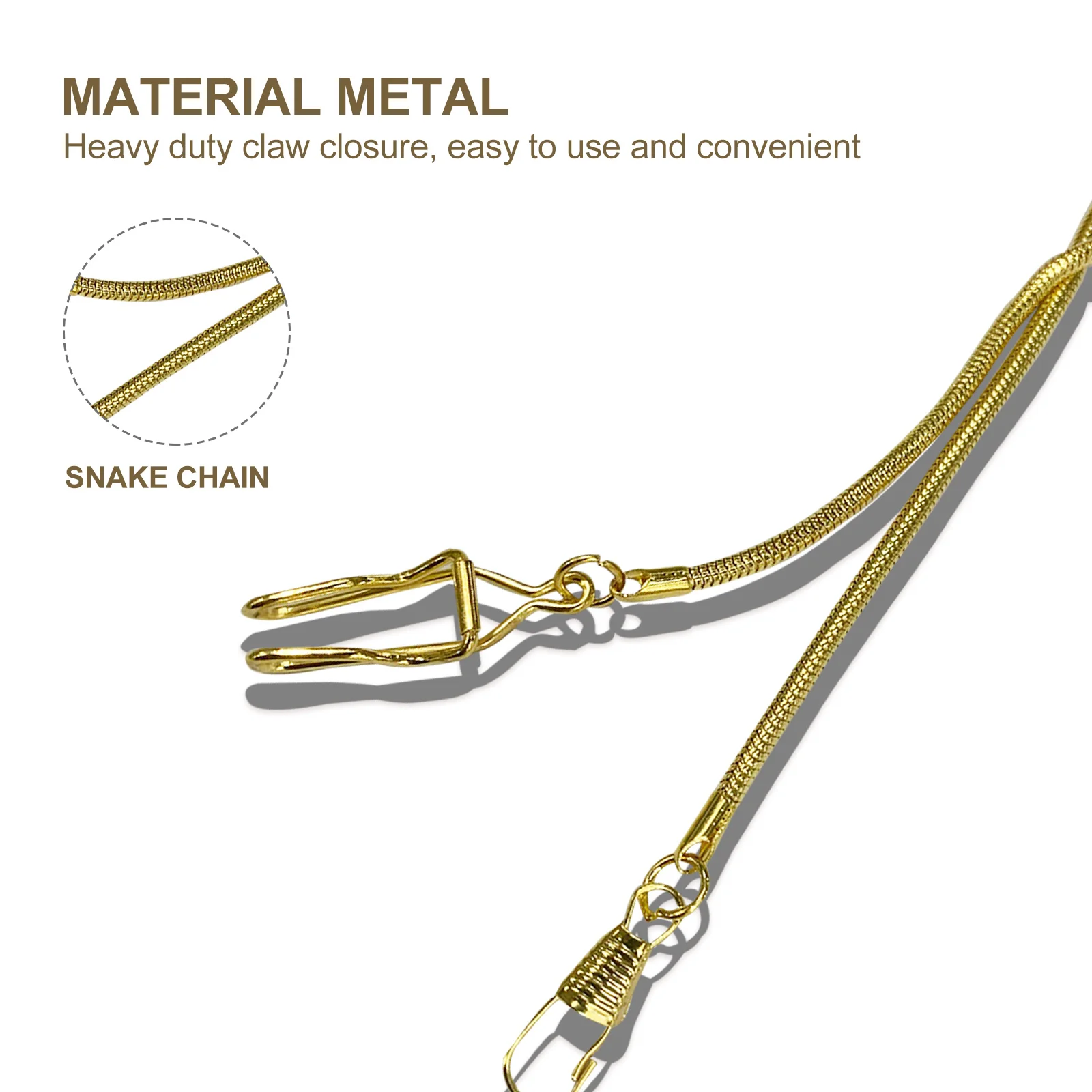 

1pc Vintage Pocket Chain Metal Lobster Clasp For Wallet Keychain Hanging Hanging Pocket Chain Accessory Belt Jeans Purse Chains