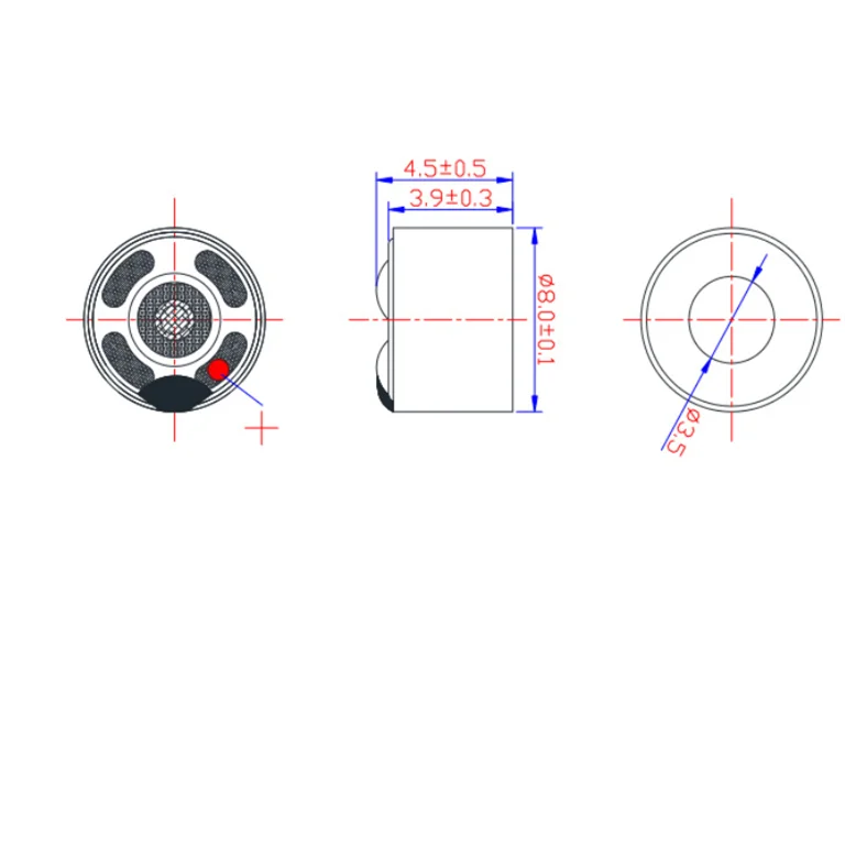 스피커 유닛 티타늄 필름 수리 드라이버, IE900, 8mm, 2 개