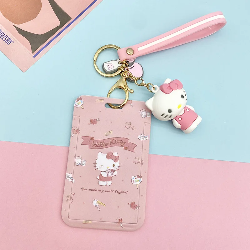 1 Set Schattige Anime Kaart Hoesjes Kaart Lanyard Sleutel Lanyard Cosplay Badge Id Kaarten Houders Nek Riemen Sleutelhangers