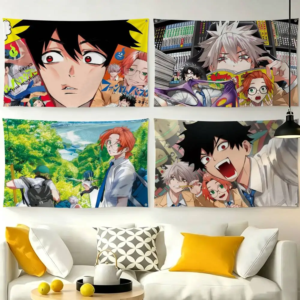 COOL P-Phantom Busters Tamon and Kanzaki  Flag Suitable For Party Club Outdoor Interior Wall Decoration Banner Fans Gift