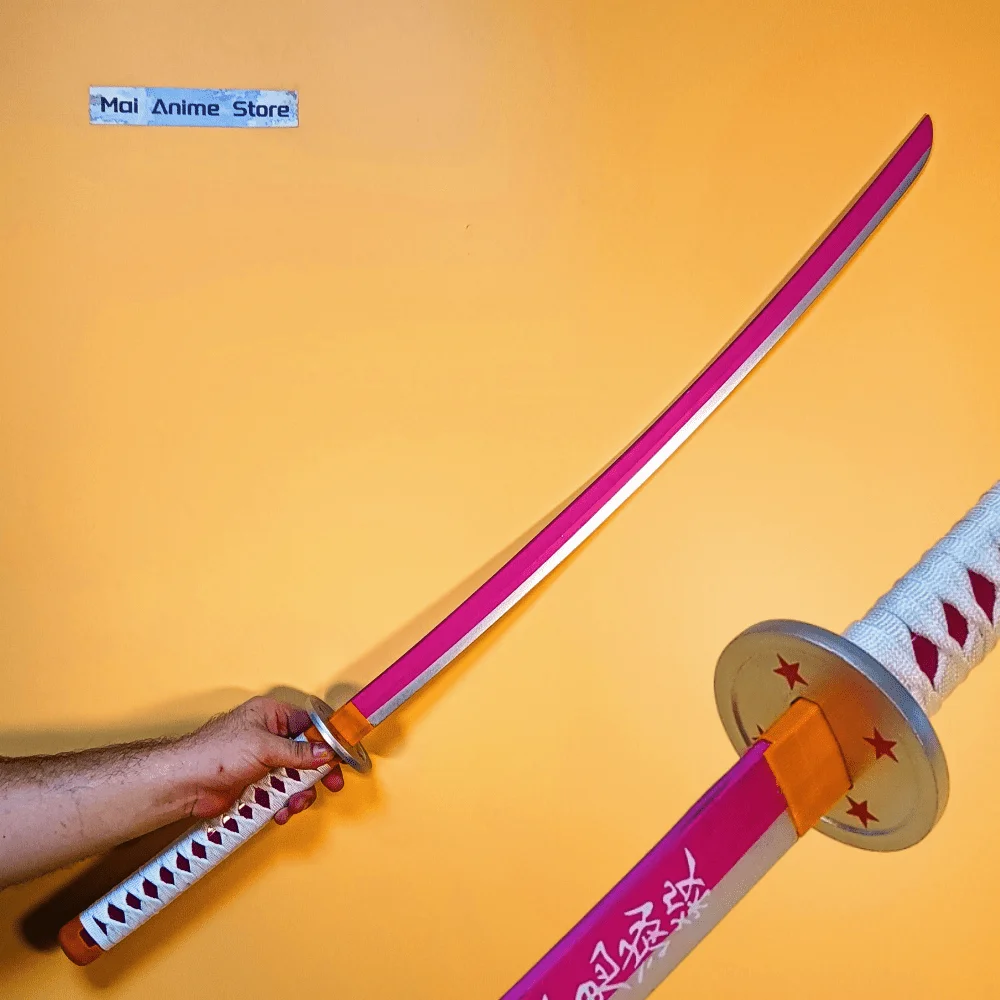 Figura de acción de Katana samurái de 40 pulgadas, tamaño Real, Katana japonesa, espada de hoja de Anime de tamaño Real, accesorio de Cosplay, juguete para regalo afilado