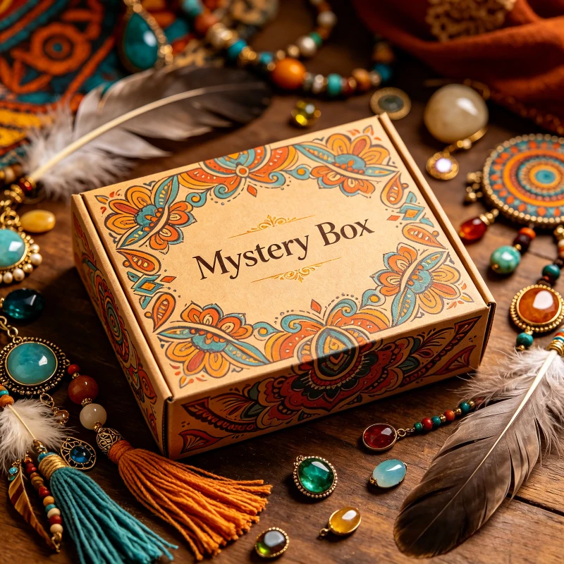 Women Mysterious Jewelry Set 1/10/30/50 Pieces Retro Hip-hop Necklaces Earrings Rings Small Bracelets Perfect Birthday Gift