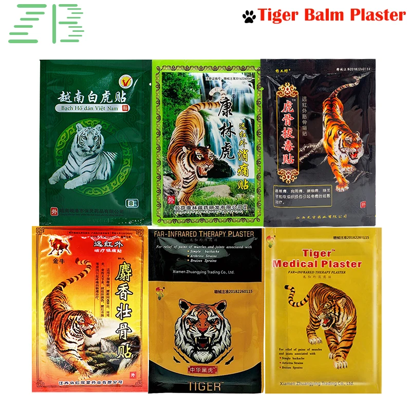 6Types Tiger Balm Arthritis Pain Patch Body Relaxation Herbal Plaster Muscle Neck Sprain Joint Relieve Pain Stickers Body Care