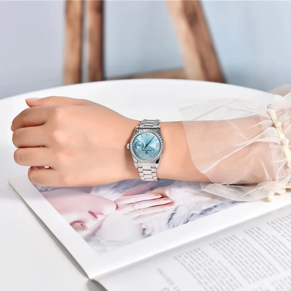 2025 New Luxury PAGANI DESIGN Trendy Women's Diamond 32mm Quartz Watches Sapphire Glass Business Style Gift Date Women's Watches