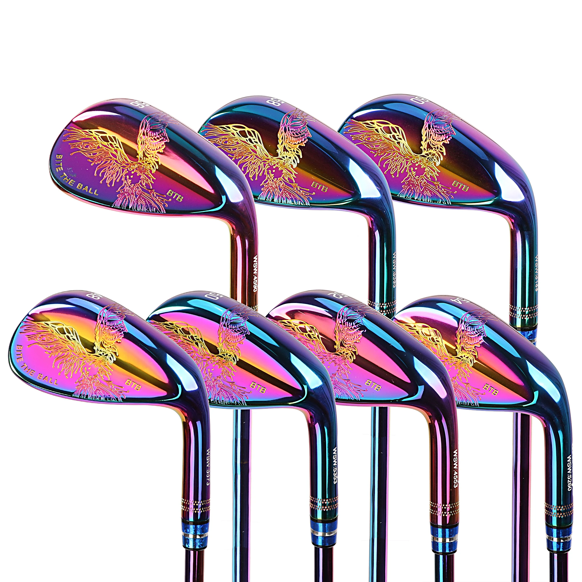 جاهز للشحن بالجملة مخصص عالمي BTB زاوية متينة محمولة قابلة للتعديل من الفولاذ المقاوم للصدأ عملية تزوير نادي إسفين الجولف