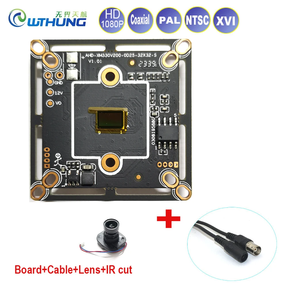 XVI 1080P 2.0MP AHD Camera Board Module With Human Face Detect UTC AHD/TVI/CVI/CVBS For Replace of Old CCTV Home security