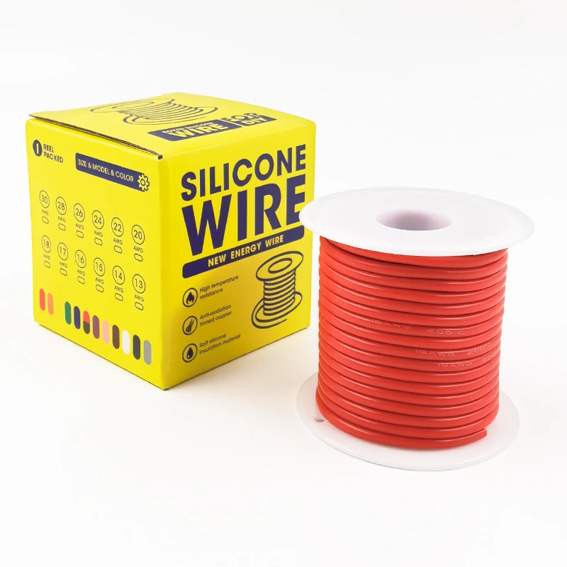 

16-30AWG 600V Silicone Wire Tinned Copper Electronic Wire - Electrical Tinned Copper Wire- 10M-100M