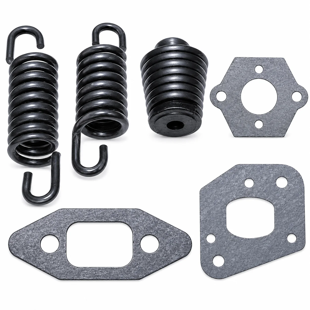 For Partner 350 351 370 Chainsaw Parts AV Buffer Shock Spring Gasket Repair Kit w/ Chain Tensioner Screw Replaces OEM 501765602