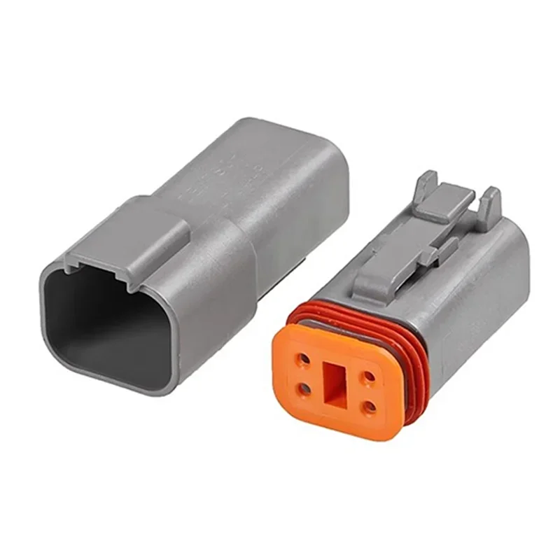 1/5/10sets Deutsch DT Auto Waterproof Connector Automotive Sealed Electric Male And Female Plug DT06-2S DT04-2P 2 3 4 6 8 12 Pin