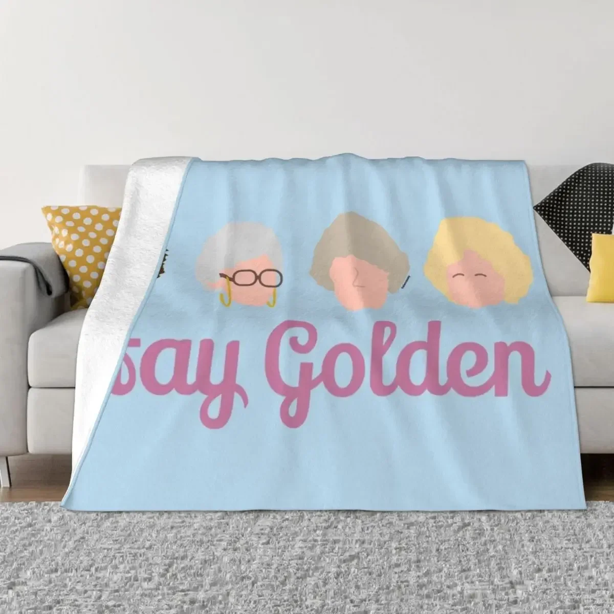 Stay Golden Golden Girls Throw Picnic Blanket Luxury Custom