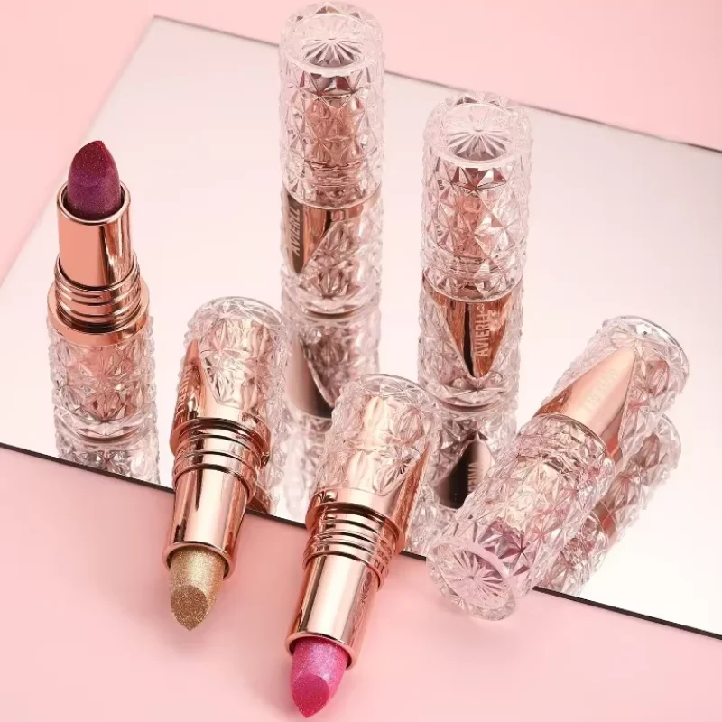 

Quicksand Gold Lipstick Fine Glitter Lipstick Moisturizing Silky Long-lasting Waterproof Grapefruit Orange Lipsticks