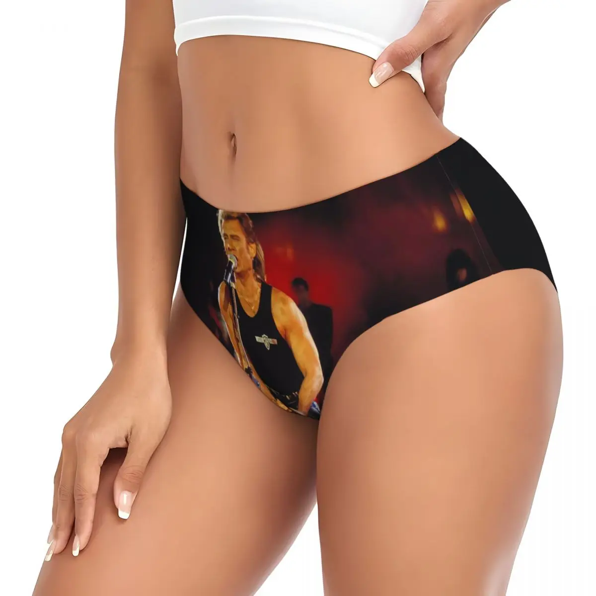 Singer Johnny Halliday France Brief Panties  Breathable Stretch French Rock Music Underwear Valentine's Day Gifts Underpants view 3