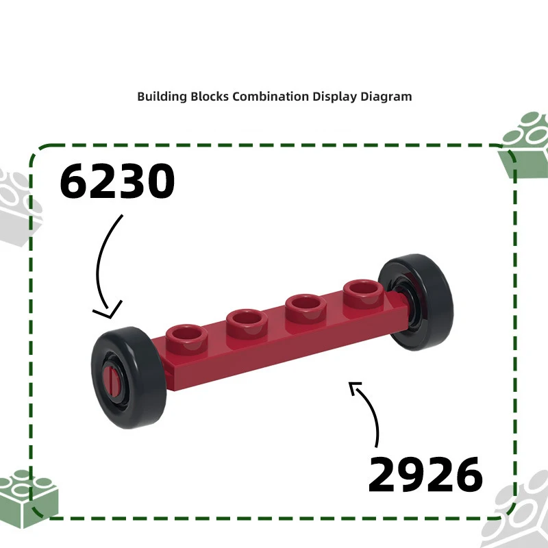 MOC 10 قطعة 10 قطعة 3139 واط 59895 واط خاصة عجلة الطائرات اللبنات عدة 11x11x6 مللي متر سيارة جزء الطوب الجسيمات الأطفال هدية