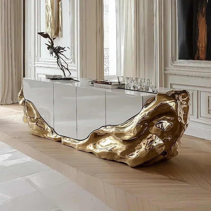 Original joint design art dining side decoration cabinet villa living room furniture high luxury