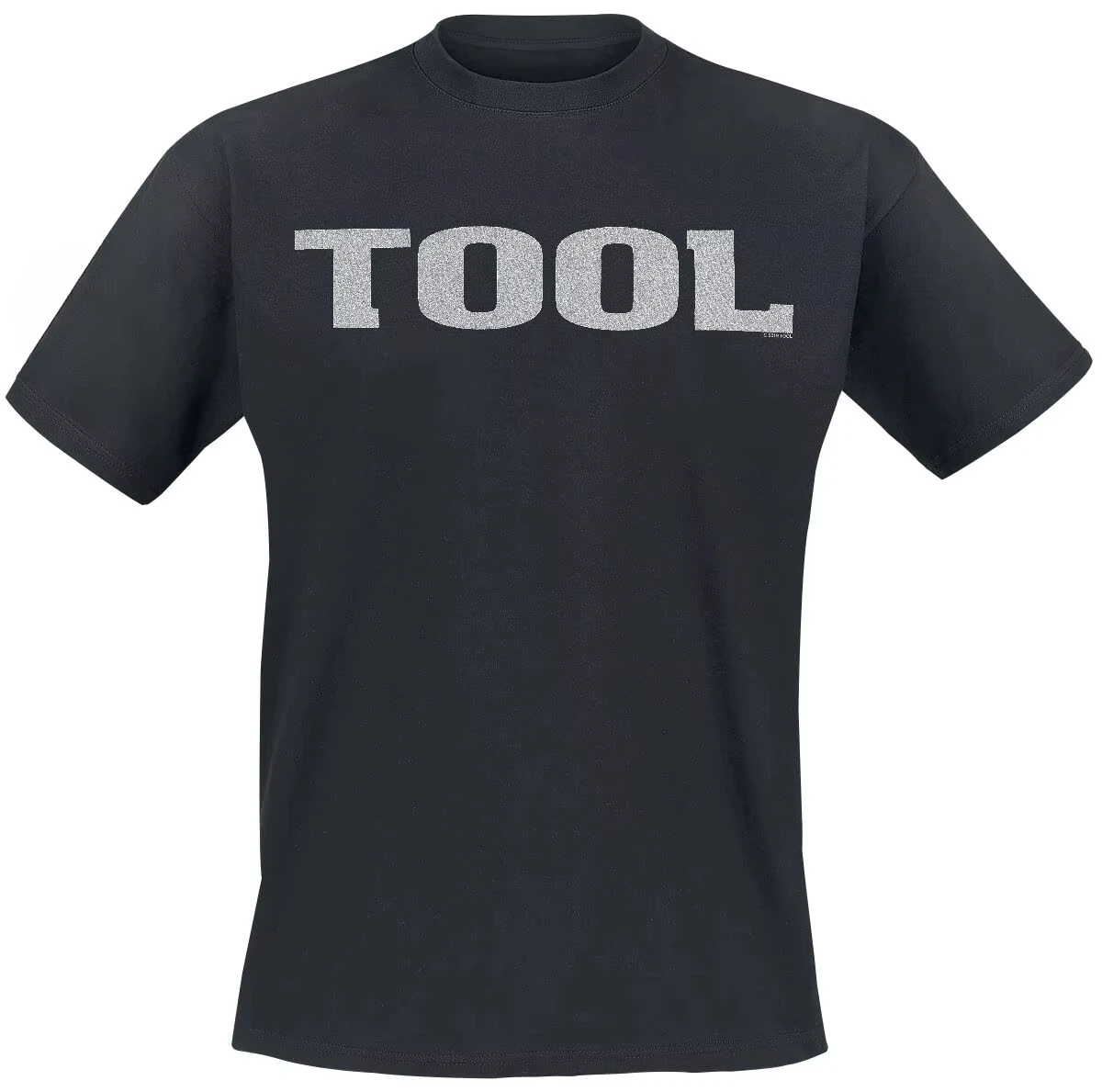 Metallic Silver Logo Tool Band T-Shirt Cotton Graphic Tee Men Women Summer Streetwear