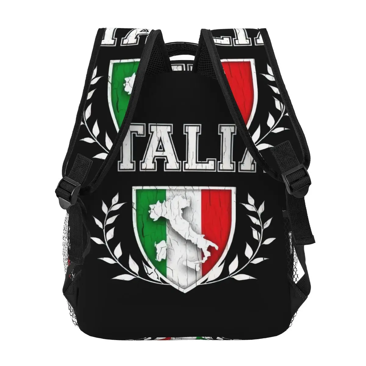 Italia Italy Italian Flag Casual Backpack Unisex Students Leisure Travel Computer Backpack